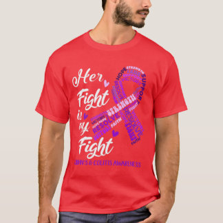 Crohns Colitis Awareness Her Fight is my Fight (1) T-Shirt