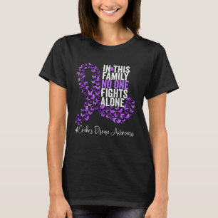 Crohn's Disease Awareness Month Purple Ribbon T-Shirt