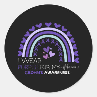 Crohn's Disease Awareness Month Warrior Survivor S Classic Round Sticker