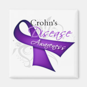Crohn's Disease Awareness Ribbon Magnet