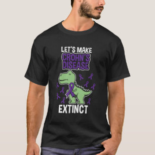 Crohn'S Disease Extinct Dinosaur Inflammatory Bowe T-Shirt
