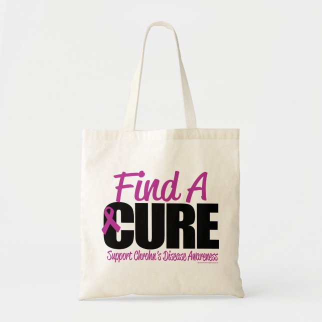 Crohn's Disease Find A Cure Tote Bag (Front)