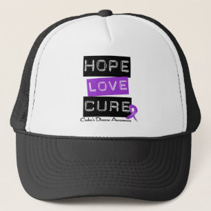 Crohn's Disease Hope Love Cure Trucker Hat