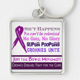 Crohn's Disease Humour Key Ring