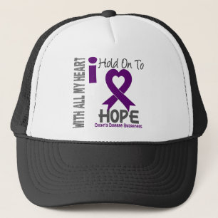 Crohns Disease I Hold On To Hope Trucker Hat