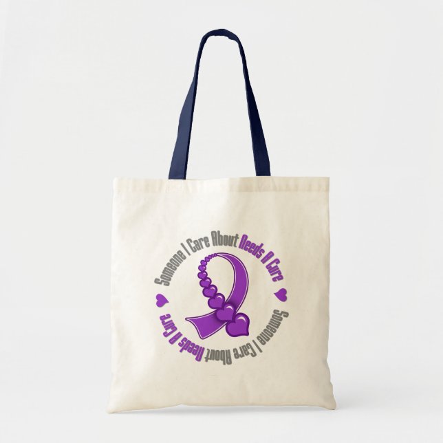 Crohn's Disease Someone I Care About Needs A Cure Tote Bag (Front)