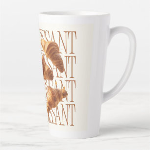 Croissant Aesthetic Food Poster – French Bakery  Latte Mug