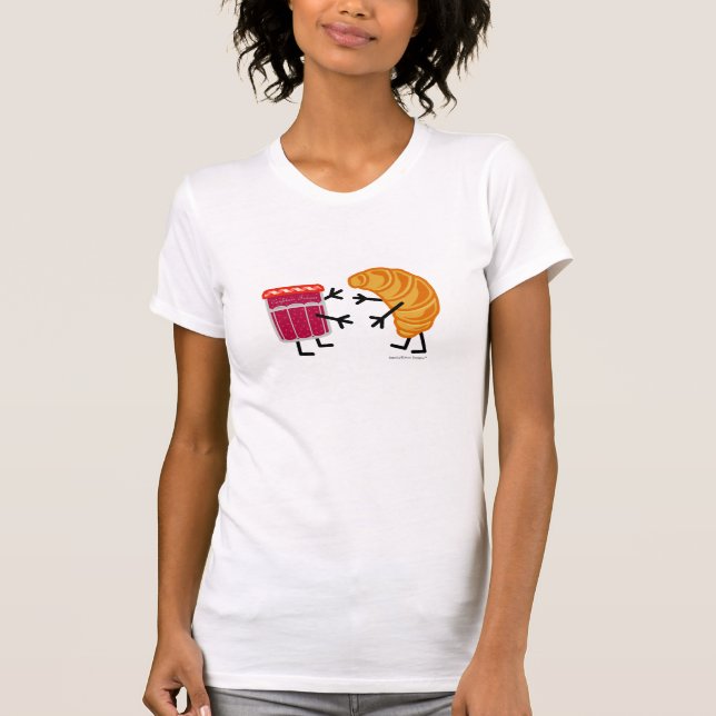 Croissant and Jam - Customisable T-Shirt (Front)