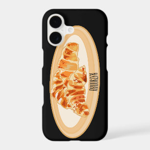 Croissant cartoon illustration