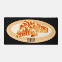 Croissant cartoon illustration