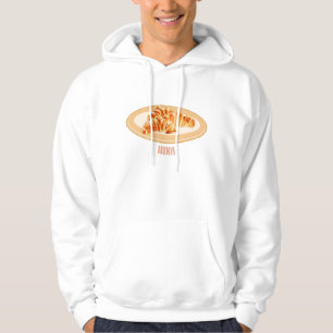 Croissant cartoon illustration hoodie