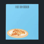 Croissant cartoon illustration notepad<br><div class="desc">Croissant cartoon illustration</div>