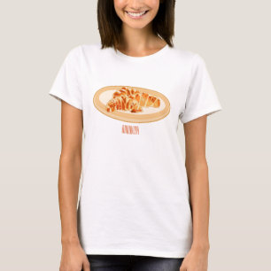 Croissant cartoon illustration  T-Shirt