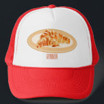 Croissant cartoon illustration  trucker hat<br><div class="desc">Croissant cartoon illustration</div>