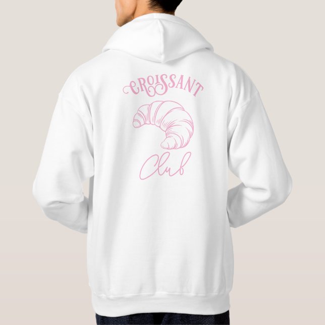 Croissant Club French Breakfast Hoodie (Back)