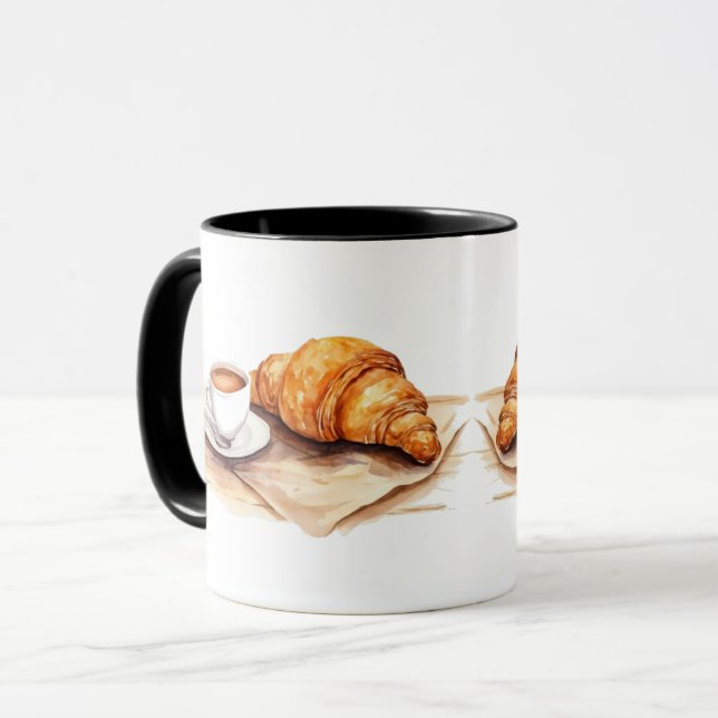 Croissant coffee cup (Front Left)