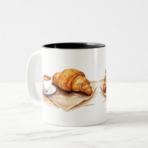 Croissant coffee cup