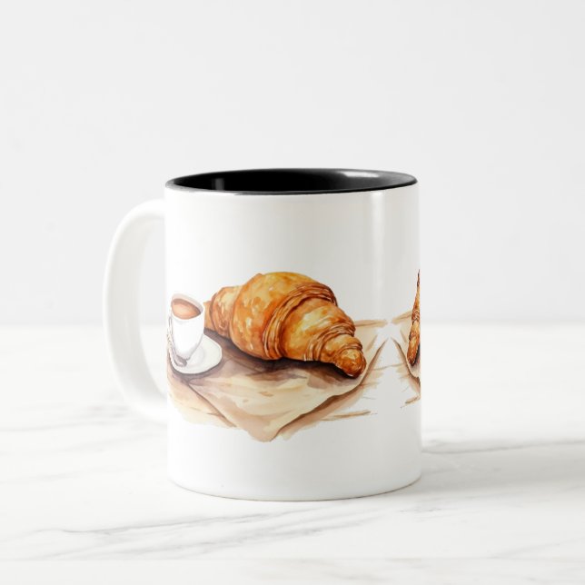 Croissant coffee cup (Front Left)