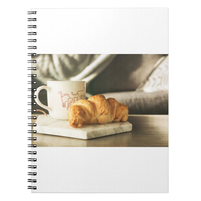 croissant-coffee notebook (Front)