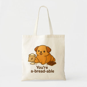 Croissant Dog Tote Bag