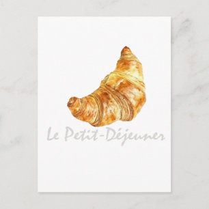 Croissant French  Design Holiday Postcard