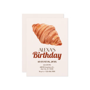 Croissant invitation