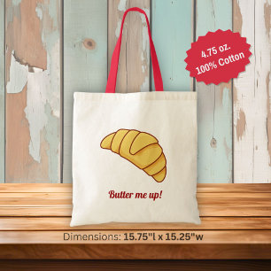 Croissant Large Tote Bag