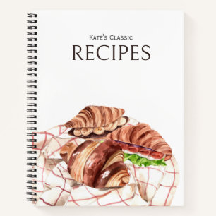 Croissant Love Recipe Journal