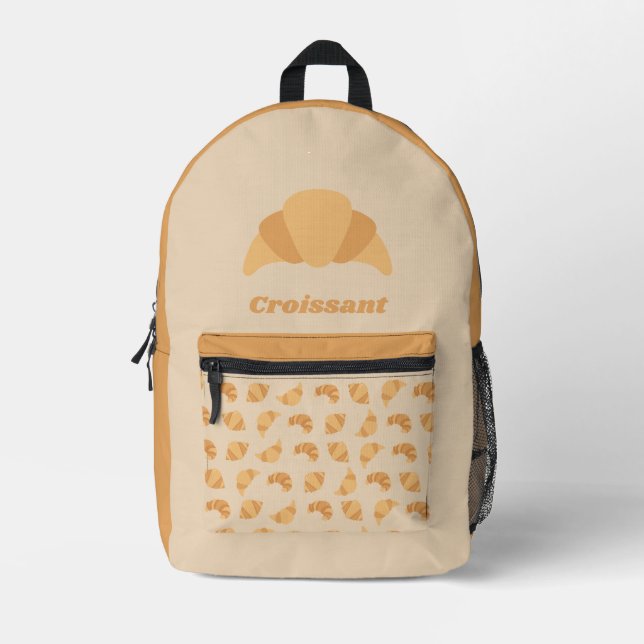 Croissant Printed Backpack (Front)
