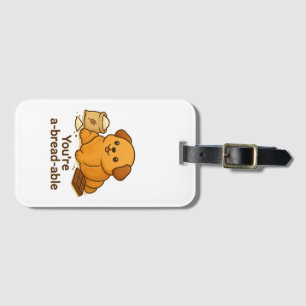 Croissant Pup Luggage Tag
