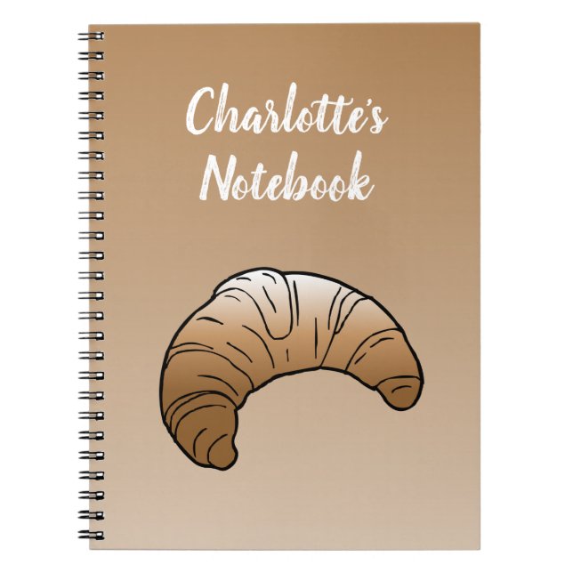 Croissant Spiral Photo Notebook (Front)