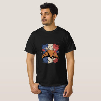 Croissant with hands funny men t-shirt design