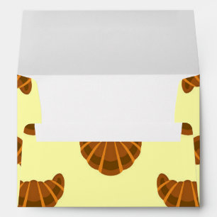 Croissants Lovers Light Yellow France French Food Envelope