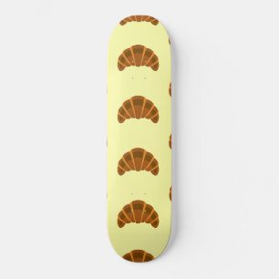 Croissants Lovers Light Yellow France French Food Skateboard