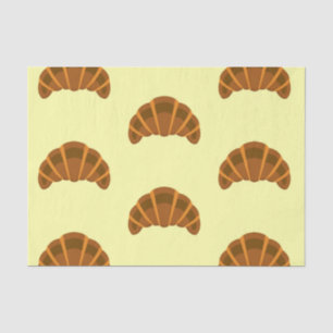 Croissants Lovers Light Yellow France French Food Tissue Paper