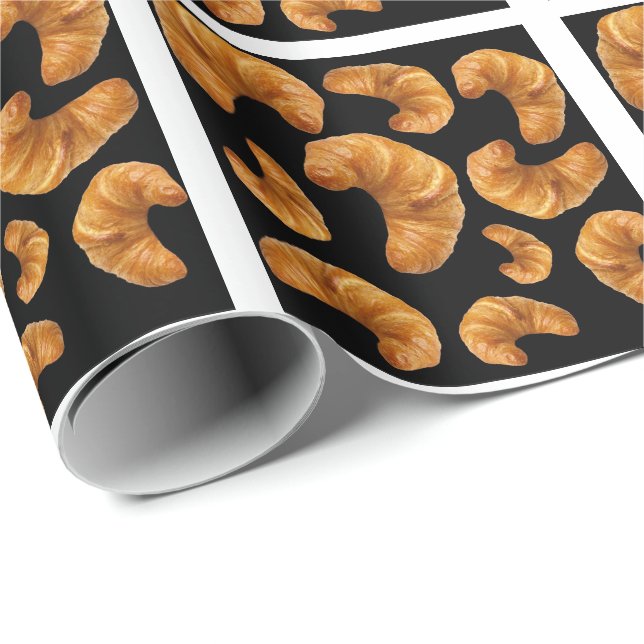 Croissants pattern wrapping paper (Roll Corner)