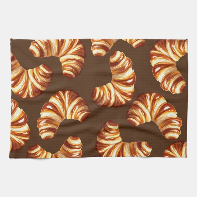 croissants tea towel (Horizontal)