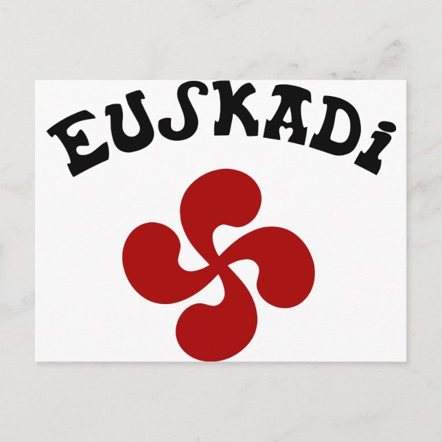 Croix Basque Euskadi Rouge Postcard (Front)