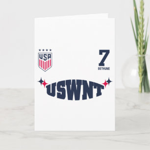 Croix Bethune 20 White Uswnt Officially Licensed Card