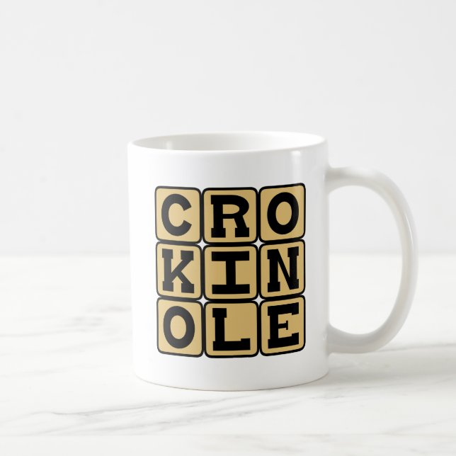 Crokinole, Board Game Coffee Mug (Right)