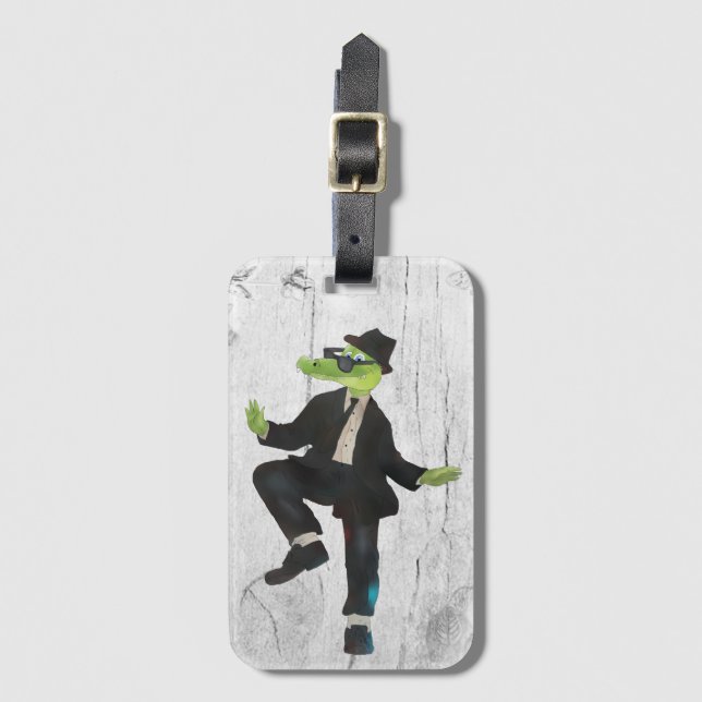 Croko Blues Brothers Luggage Tag (Front Vertical)