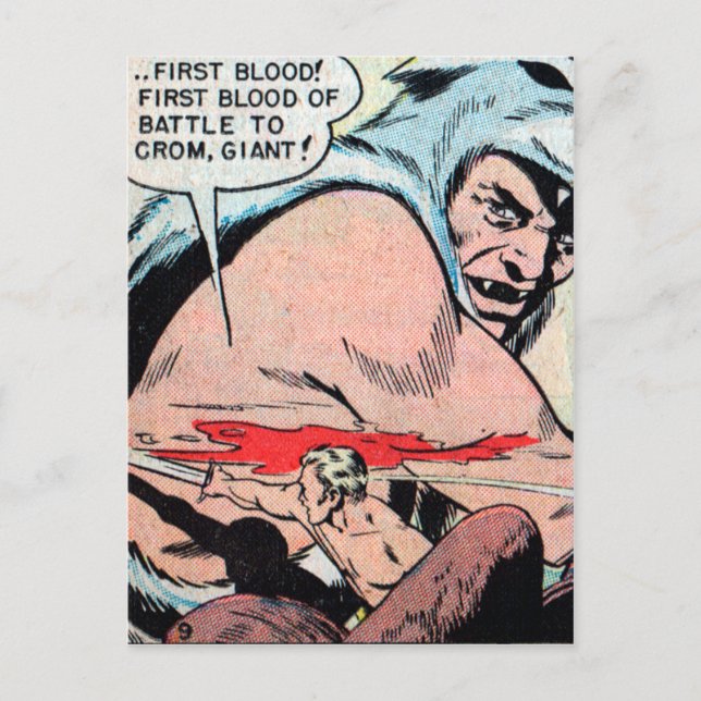 Crom and the Giant from Beyond Postcard #1 of 3 (Front)