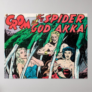 Crom and the Sider God of AKKA Art Print #1