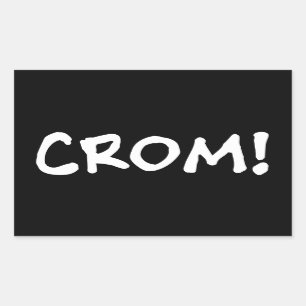 Crom - God Of Conan Rectangular Sticker