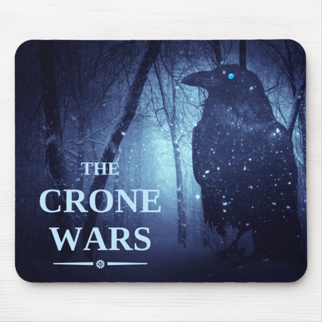 Crone Wars mousepad - sitting crow (Front)