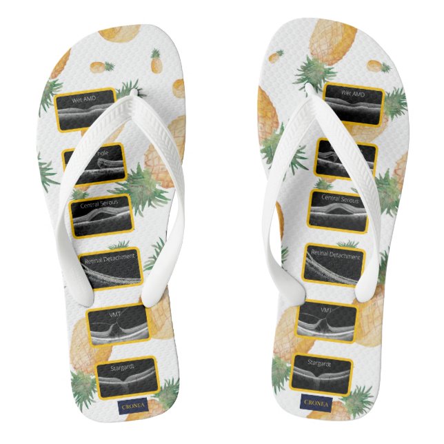 CRONEA OCT Retinal Atlas Thongs / Flip Flops  (Footbed)