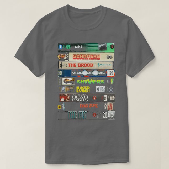 Cronenberg VHS collection  T-Shirt (Design Front)