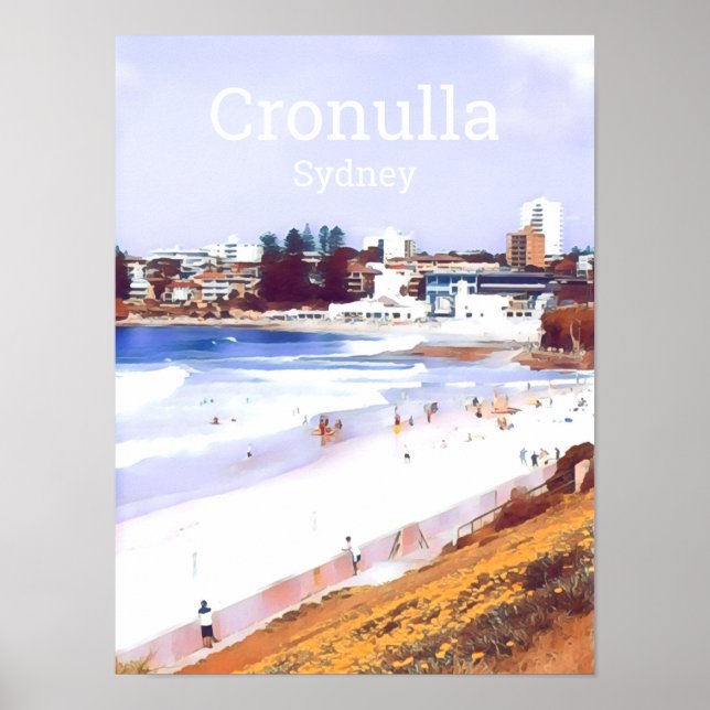 Cronulla Sydney beachside Summer travel print (Front)