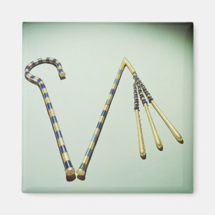 Crook and flail, from the Tomb of Tutankhamun Magnet