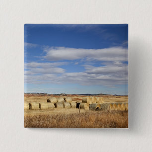 Crook County, Hay Bales 15 Cm Square Badge